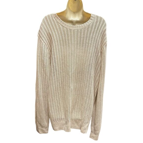 TODD SNYDER LINEN CREWNECK SWEATER in Bisque NWT Size XXL - Picture 6 of 10